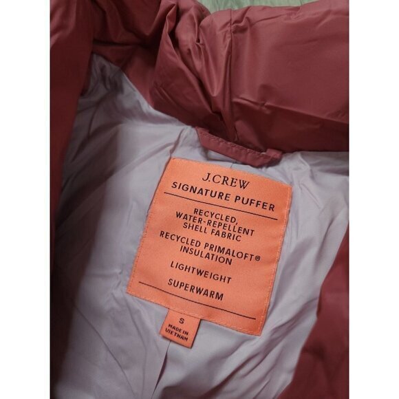 J. Crew Signature Alps Puffer Primaloft Jacket Womens Small - Picture 10 of 13